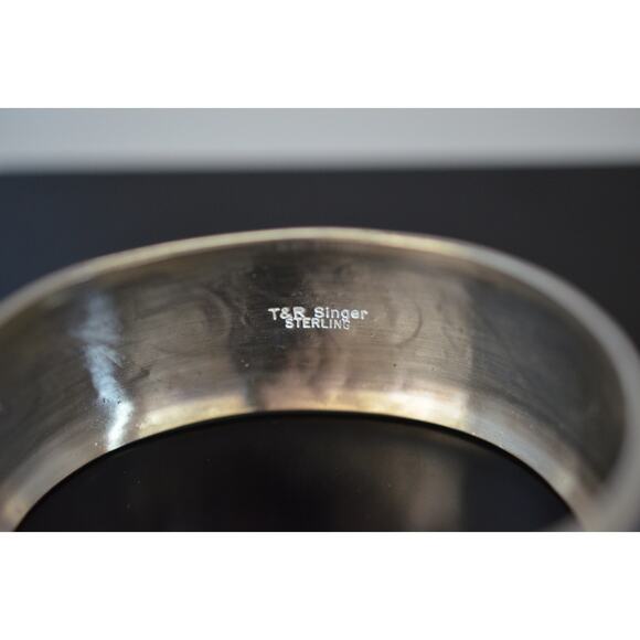 Thomas & Rose Singer Navajo Sterling 37g Petroglyph Cuff Bracelet - Picture 4 of 4